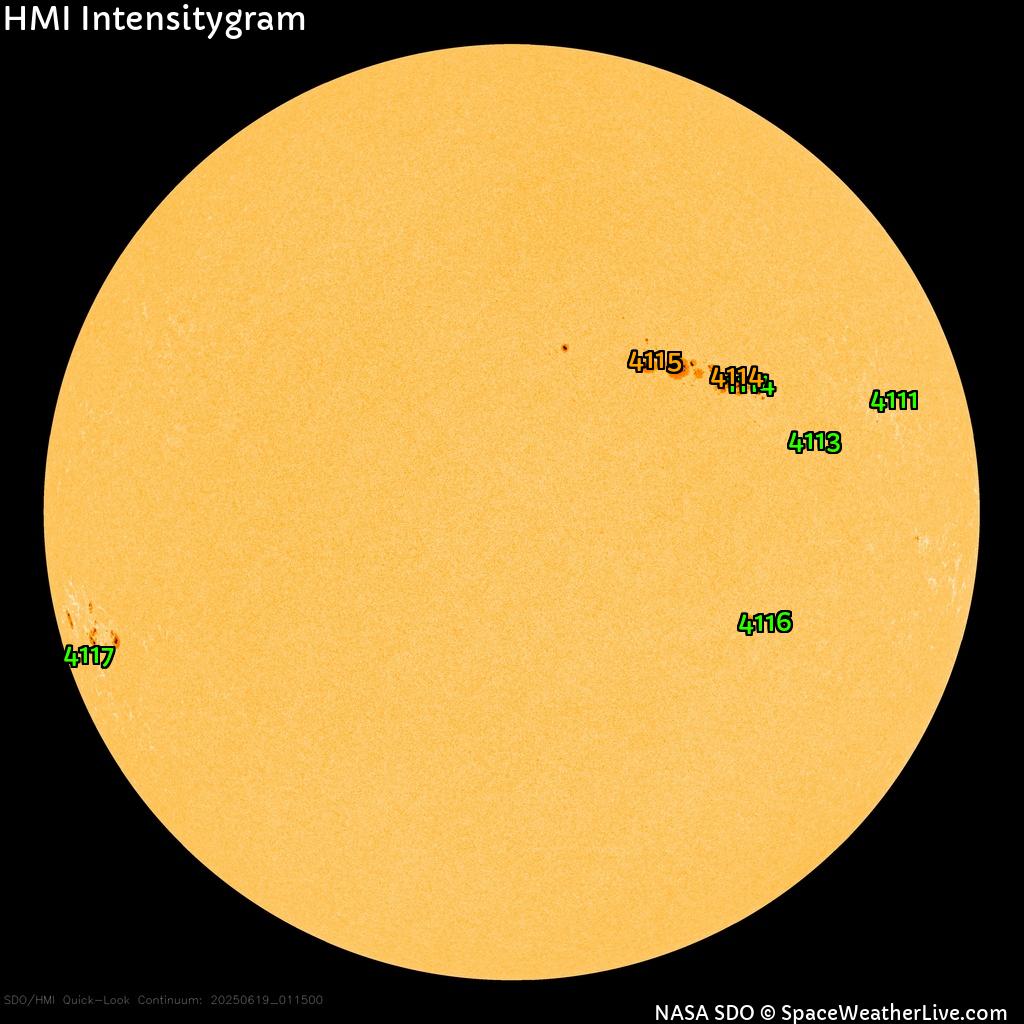 Sunspot regions