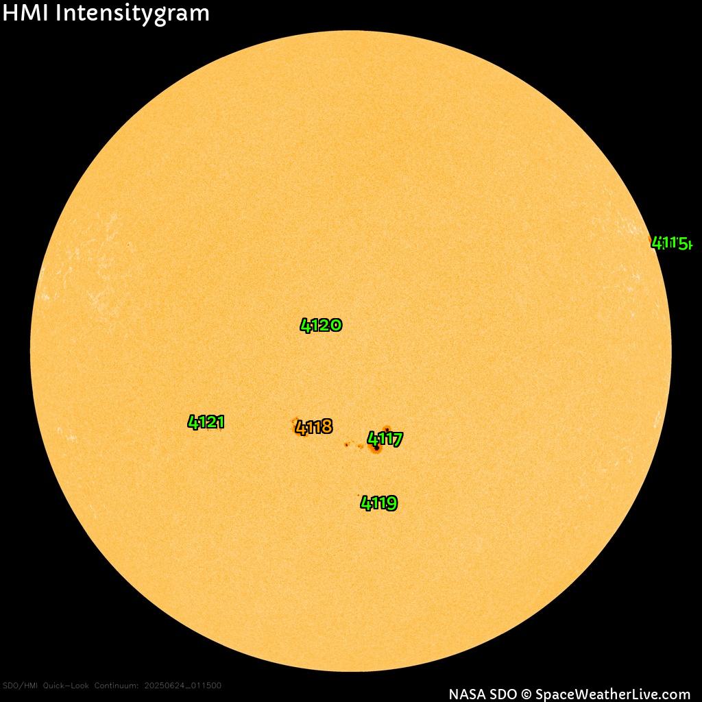 Sunspot regions