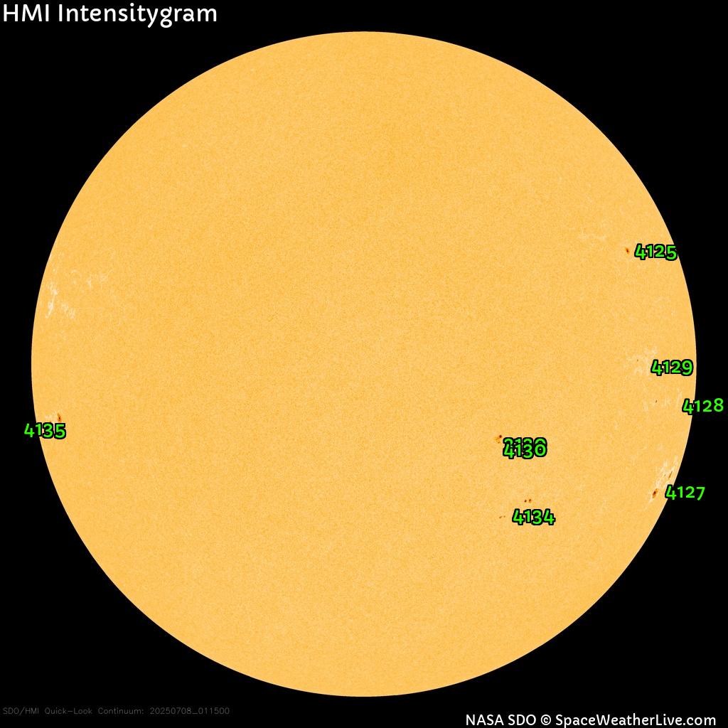 Sunspot regions