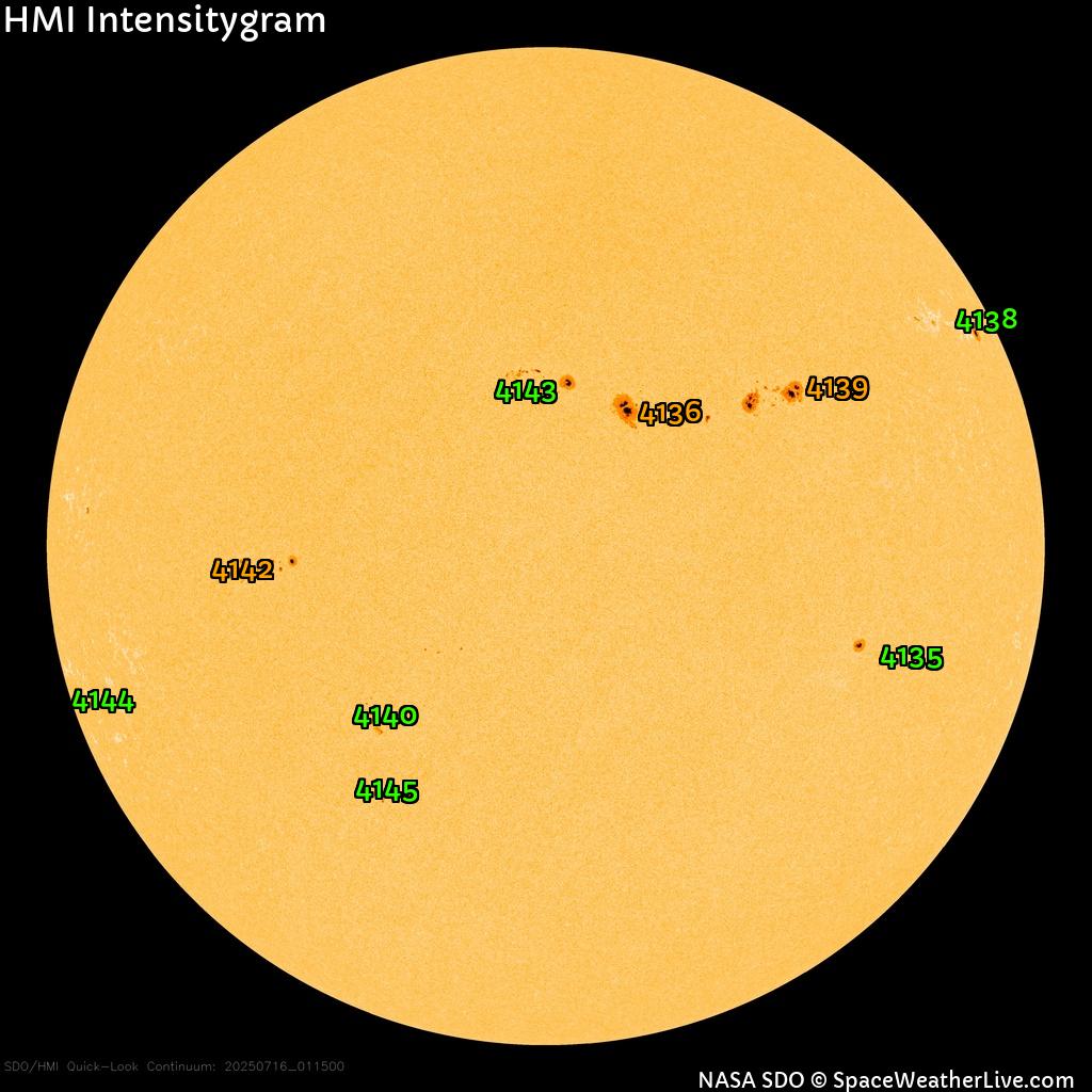 Sunspot regions