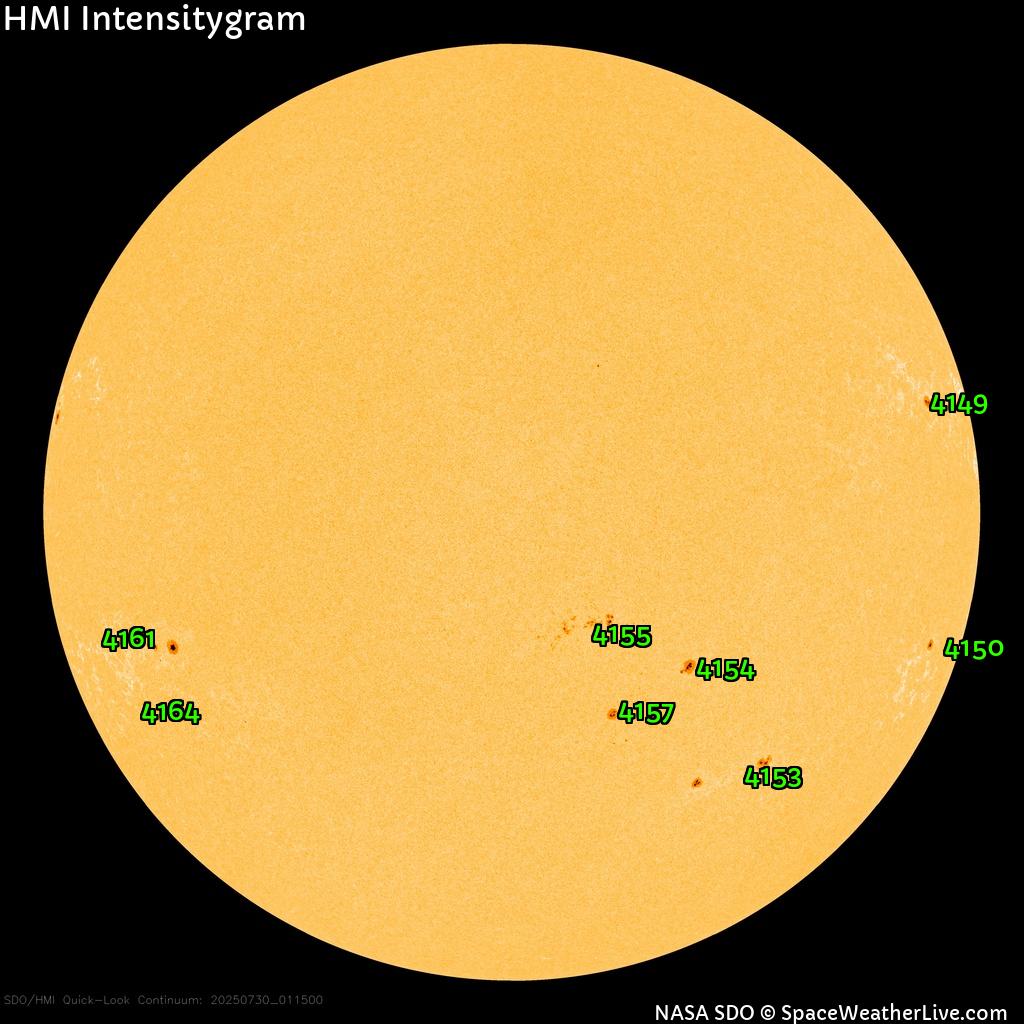 Sunspot regions