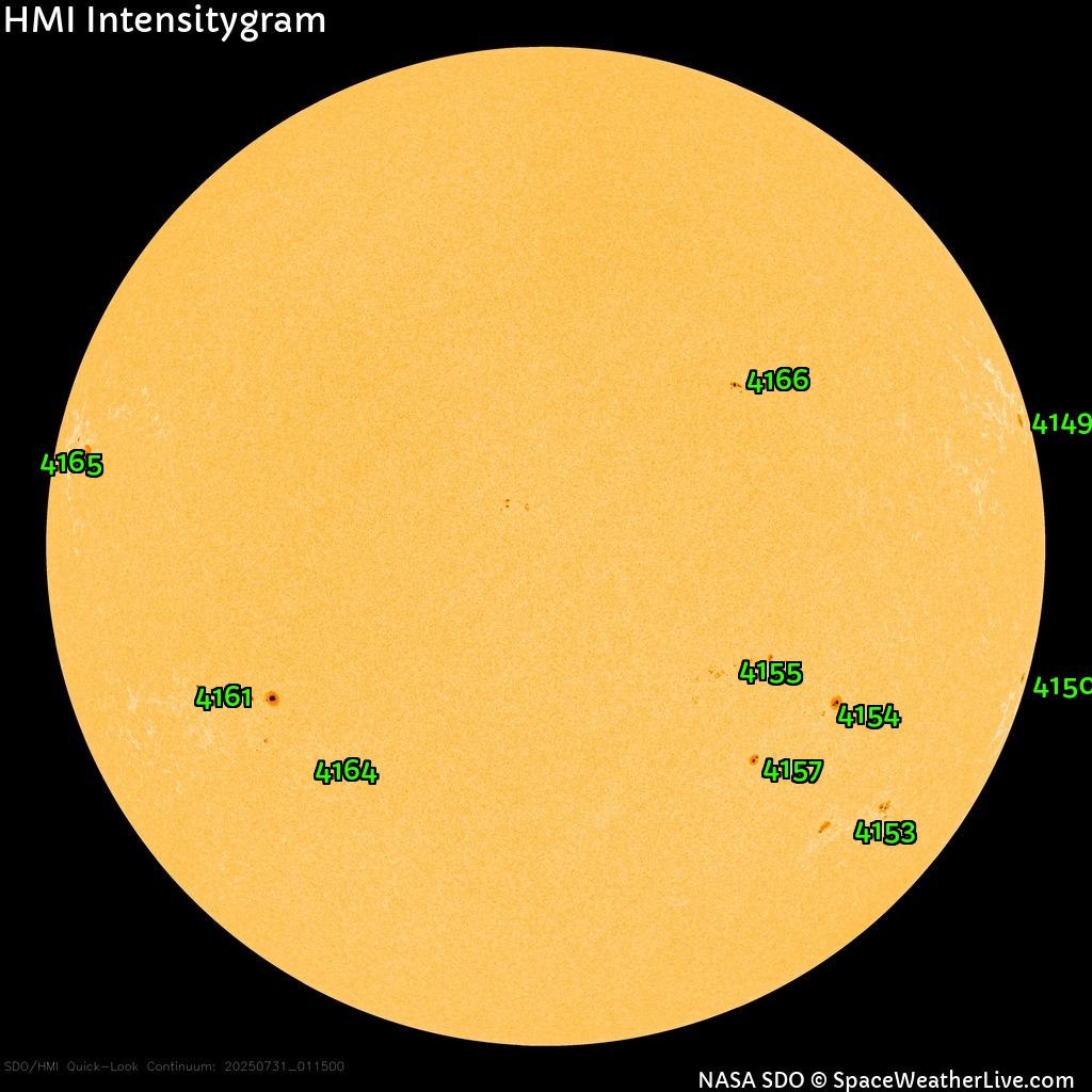 Sunspot regions