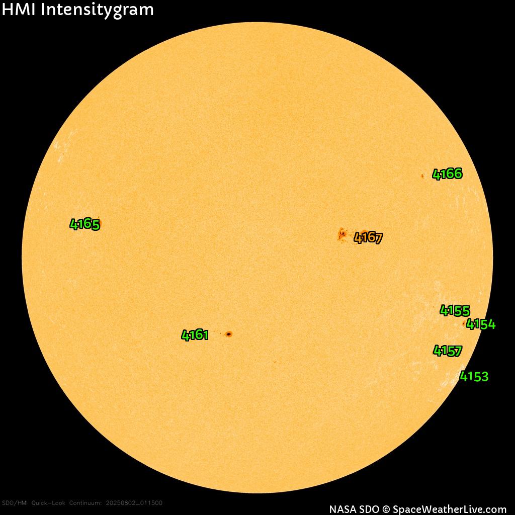 Sunspot regions