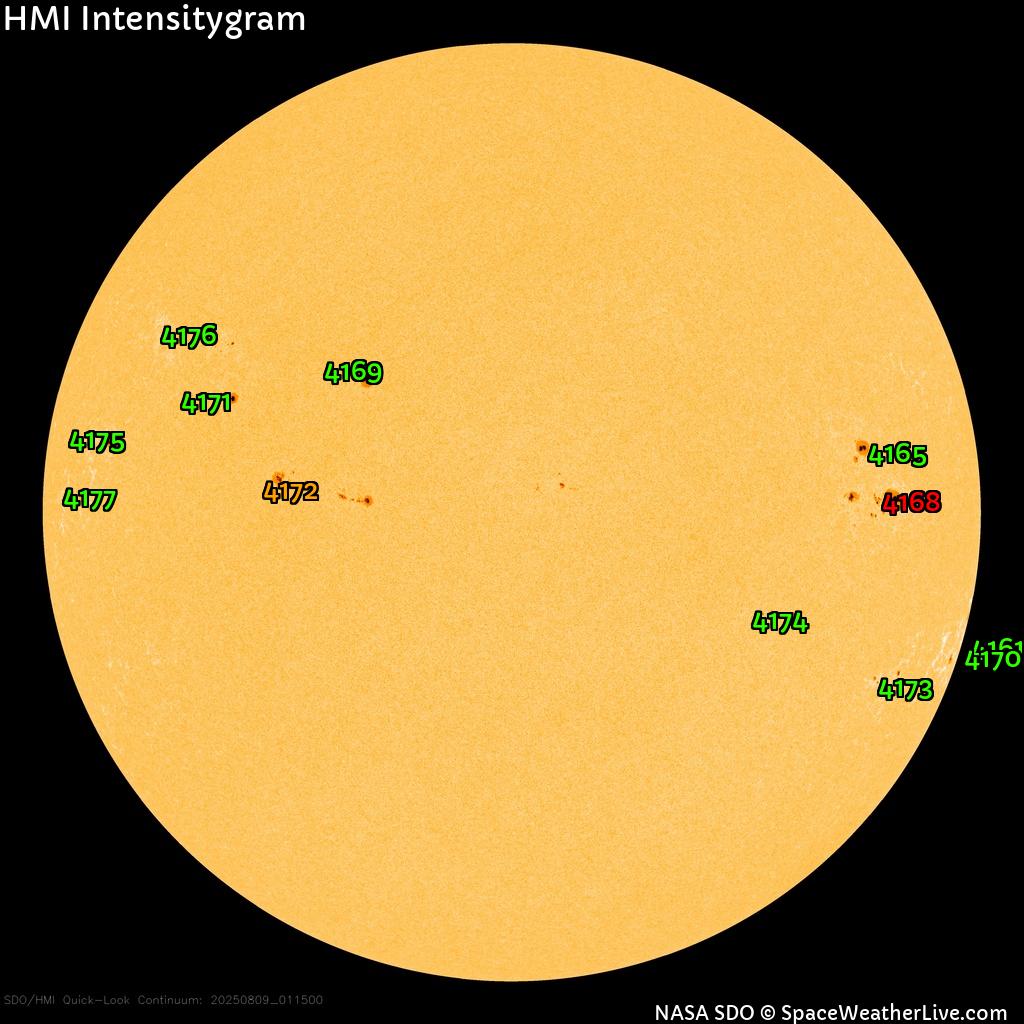 Sunspot regions