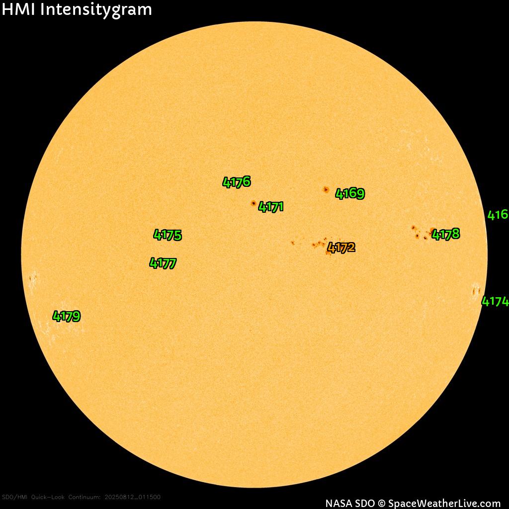 Sunspot regions