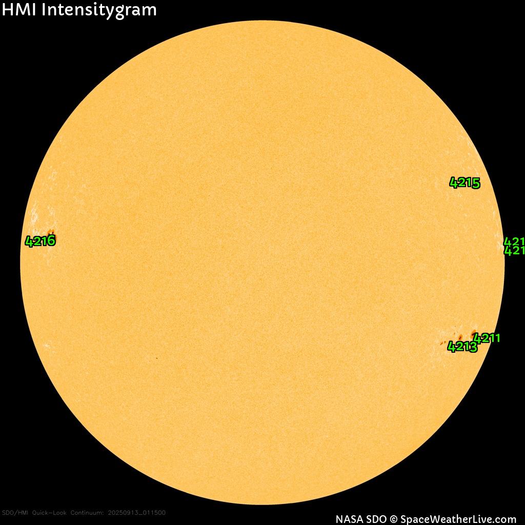 Sunspot regions