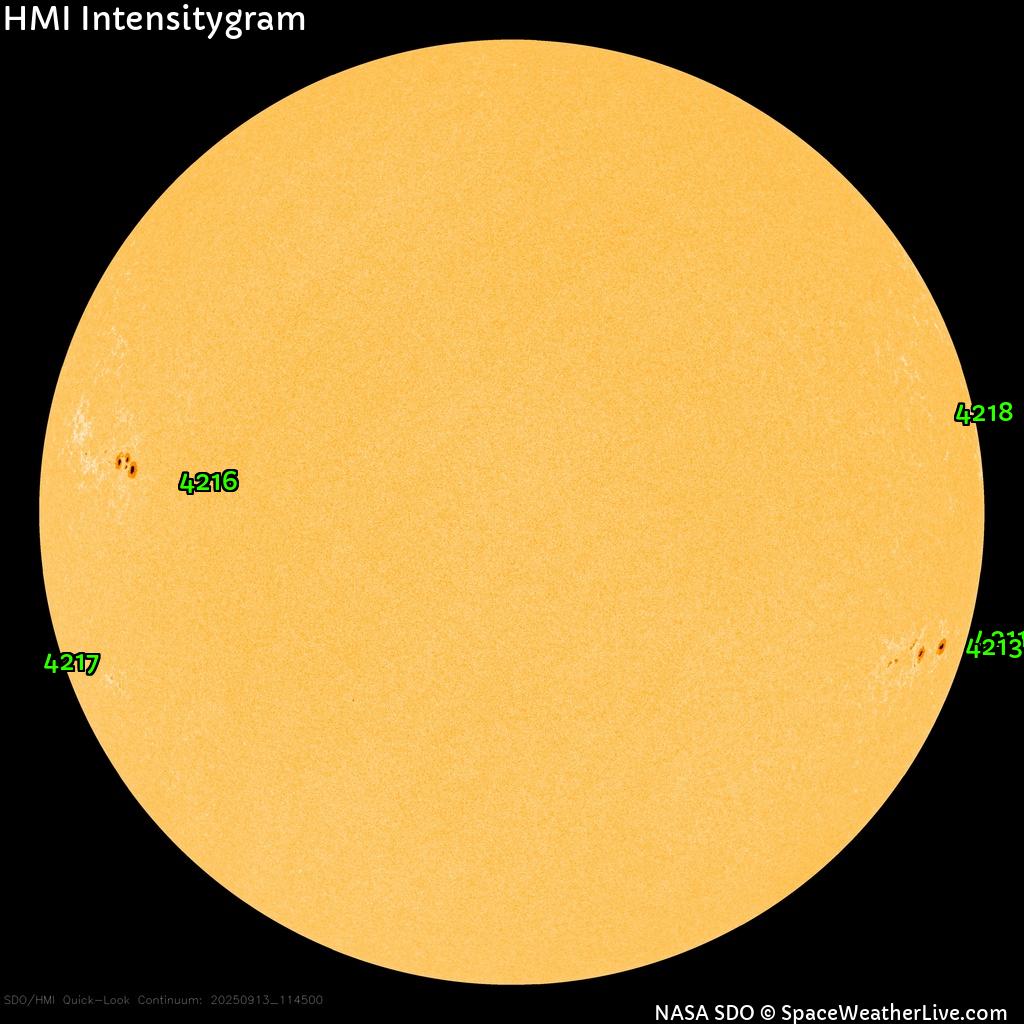 Sunspot regions