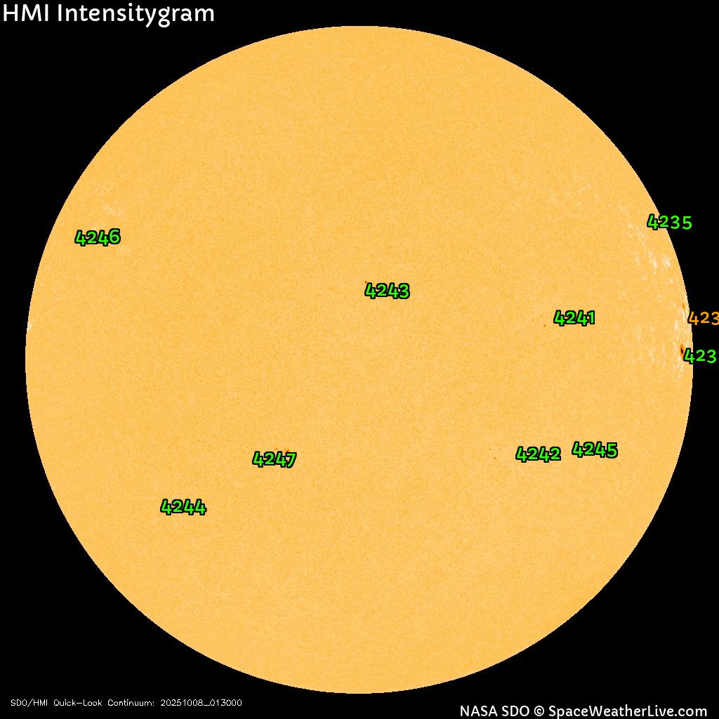 Sunspot regions