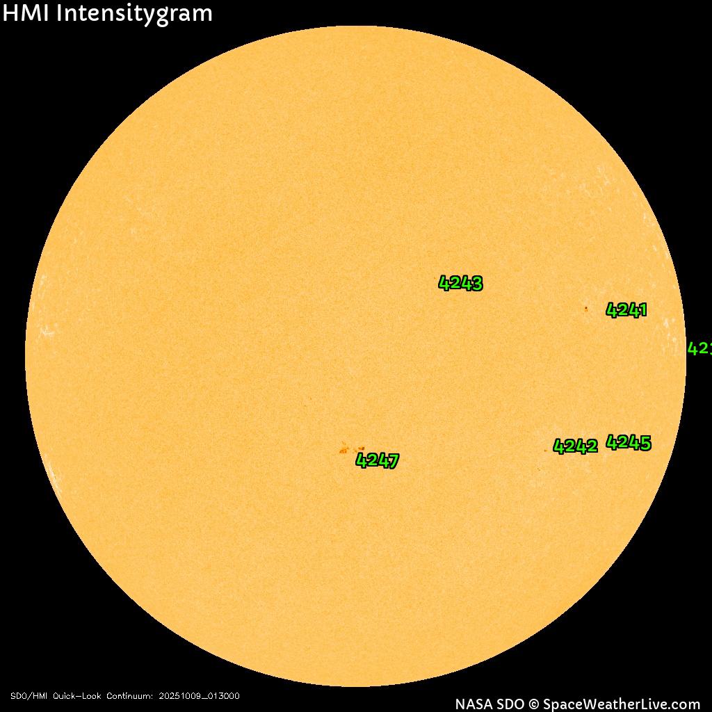 Sunspot regions