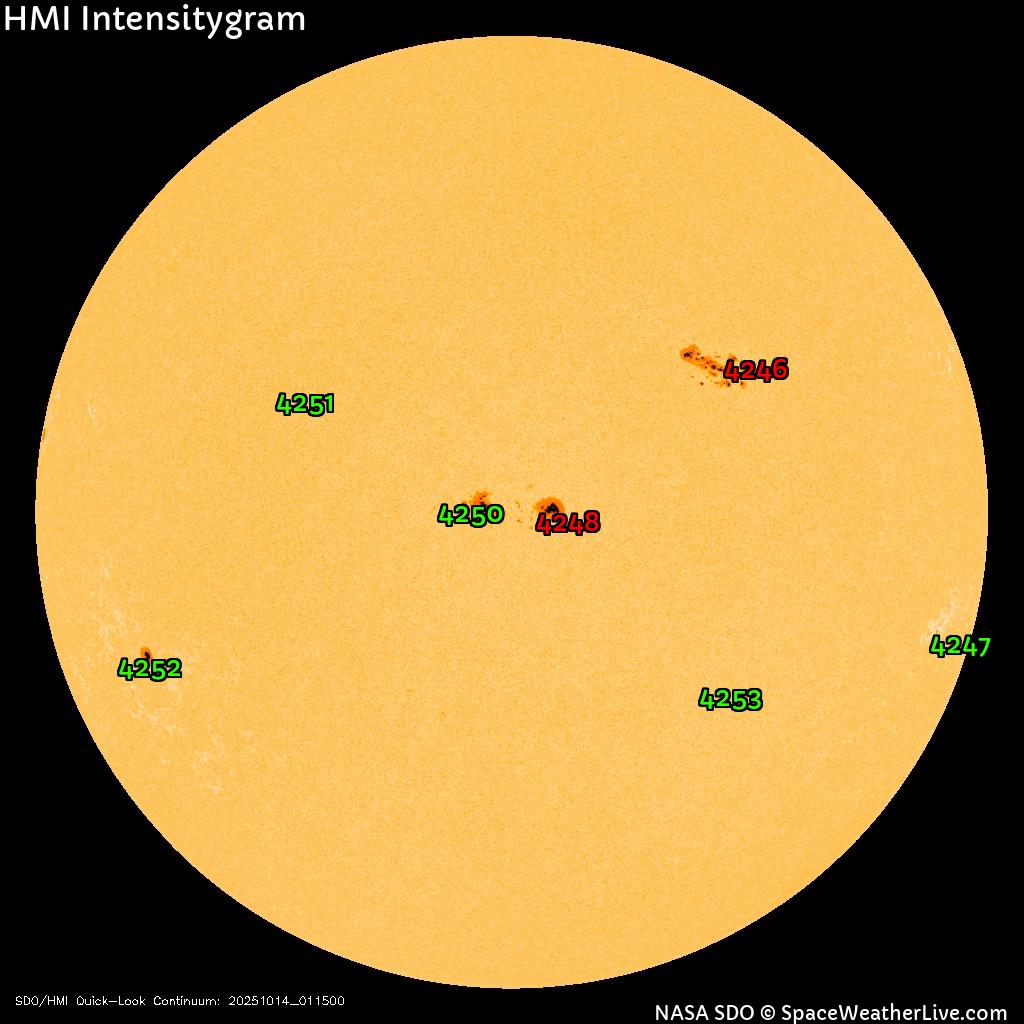 Sunspot regions