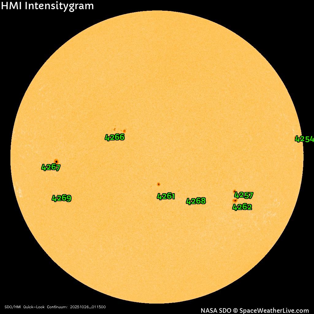 Sonnenfleckenregionen
