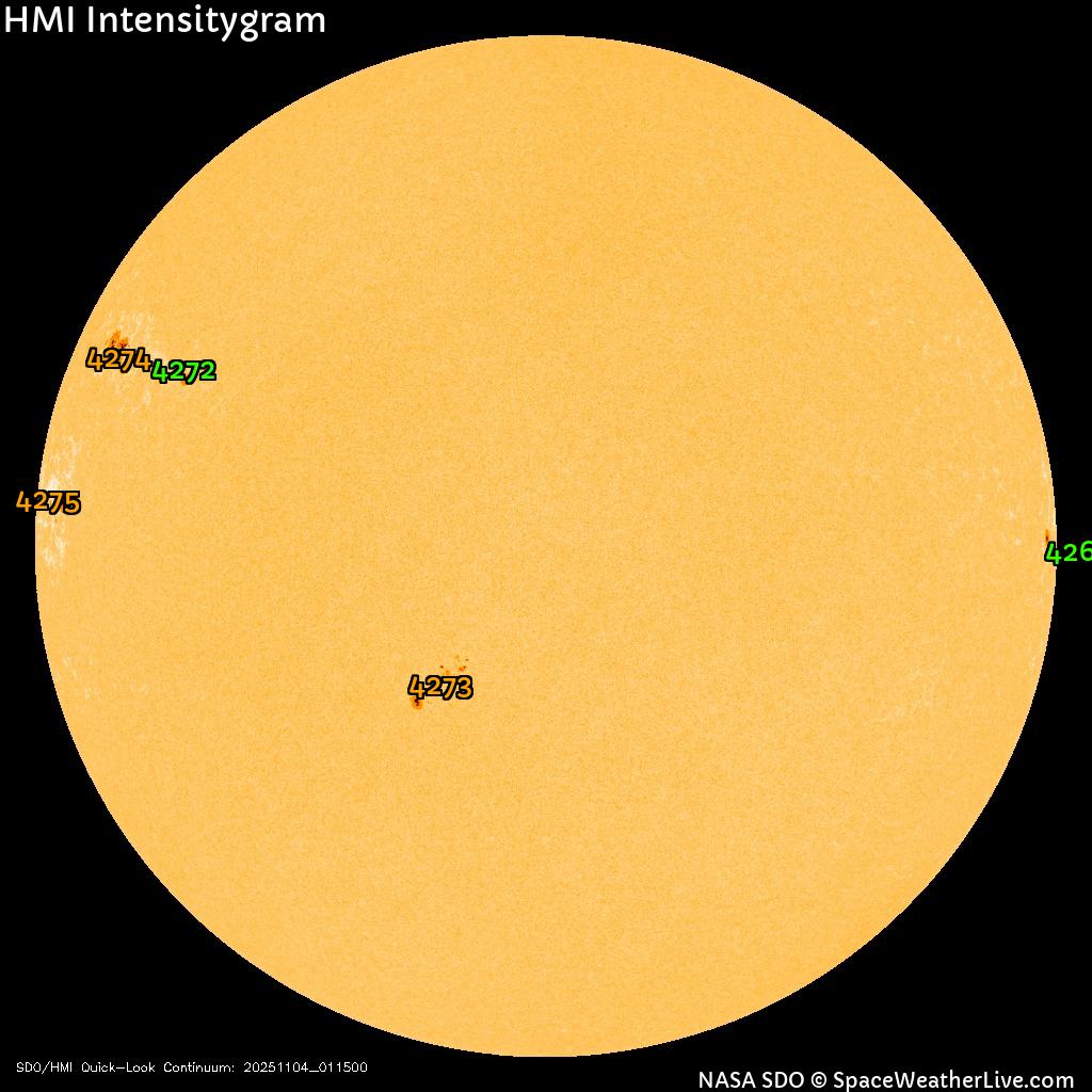 Sunspot regions
