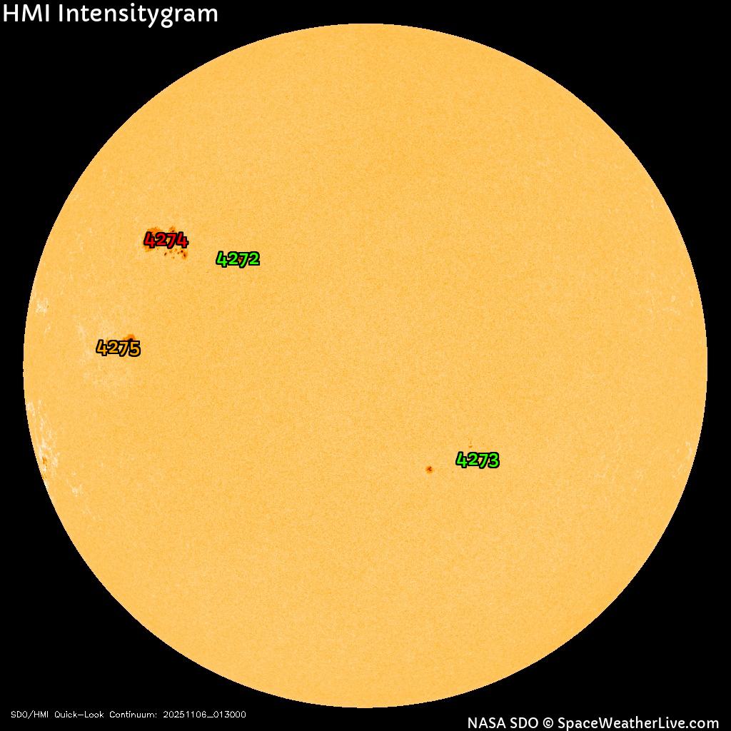 Sunspot regions