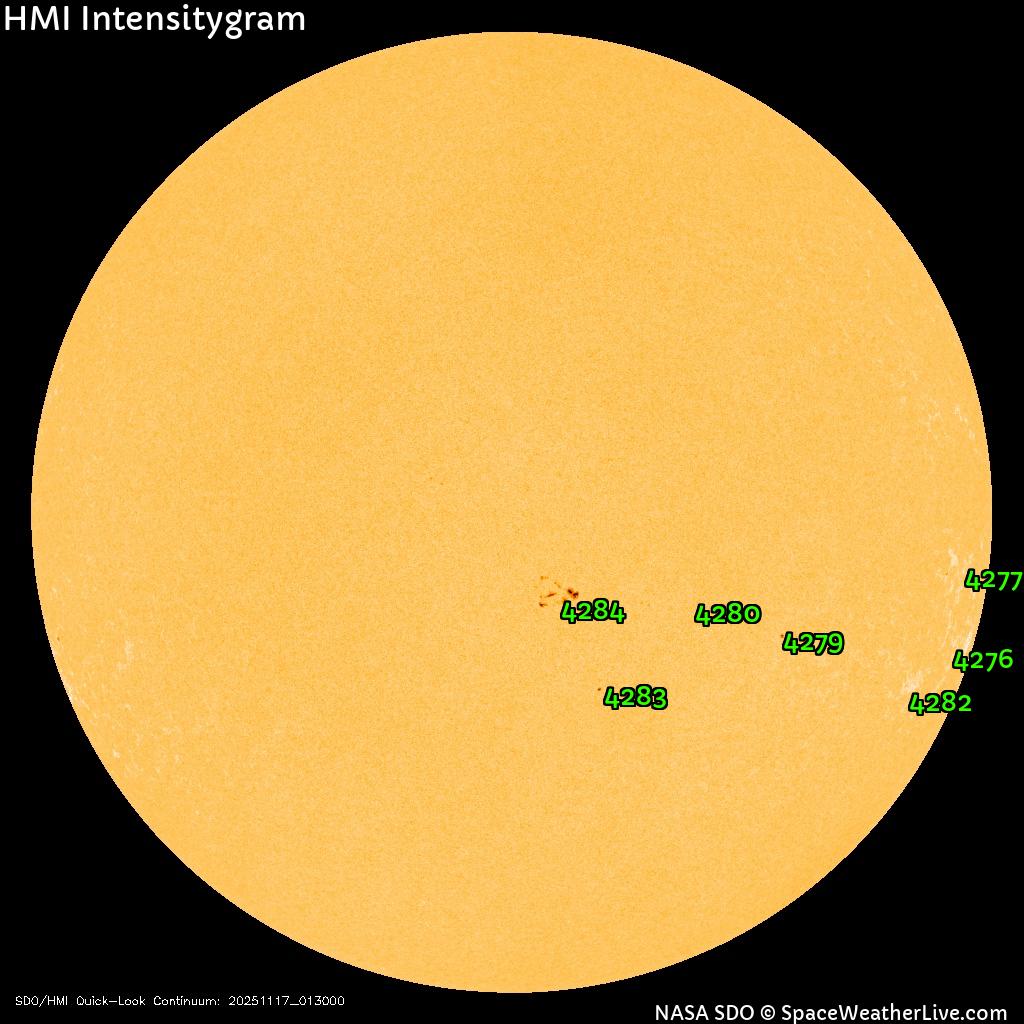 Sunspot regions