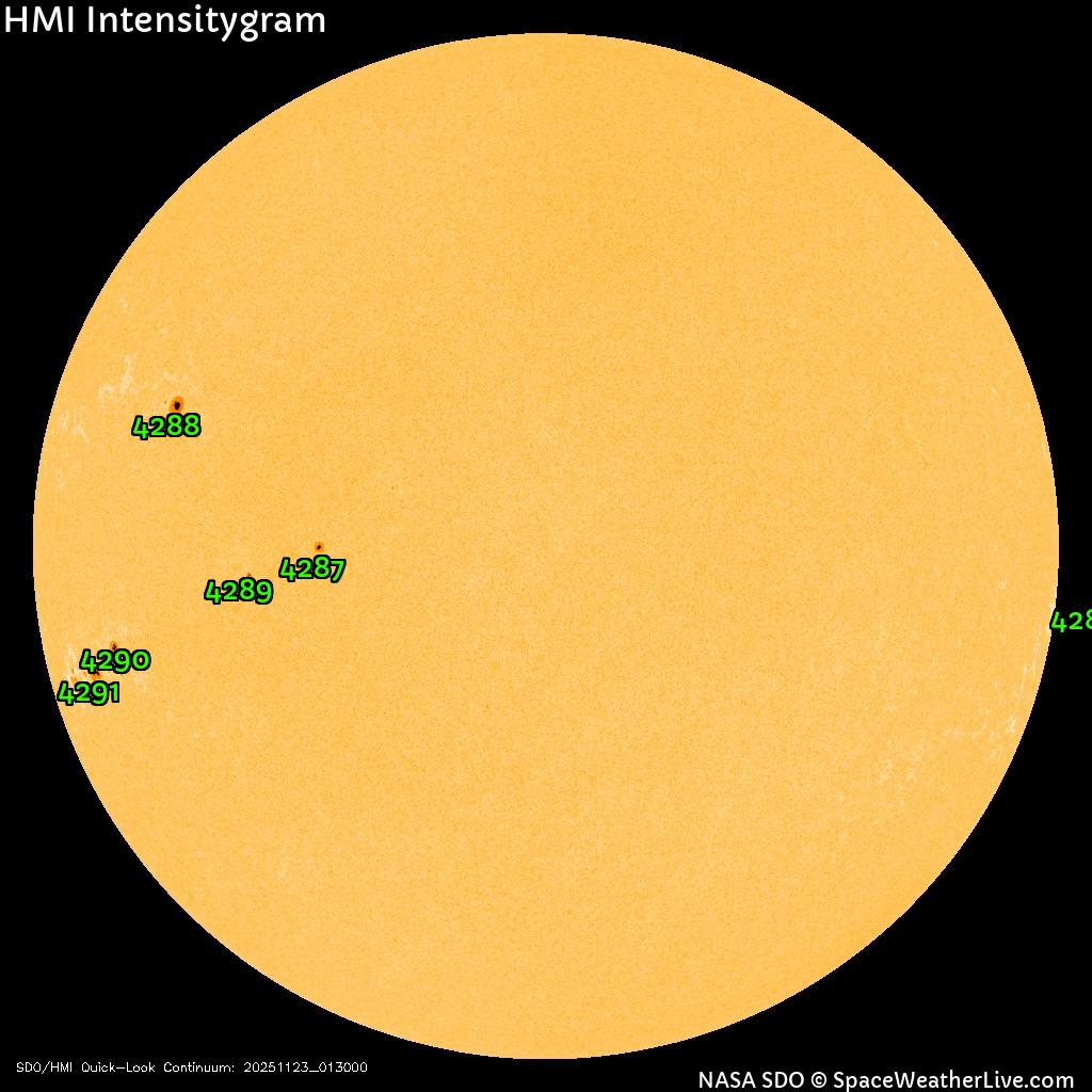 Sunspot regions