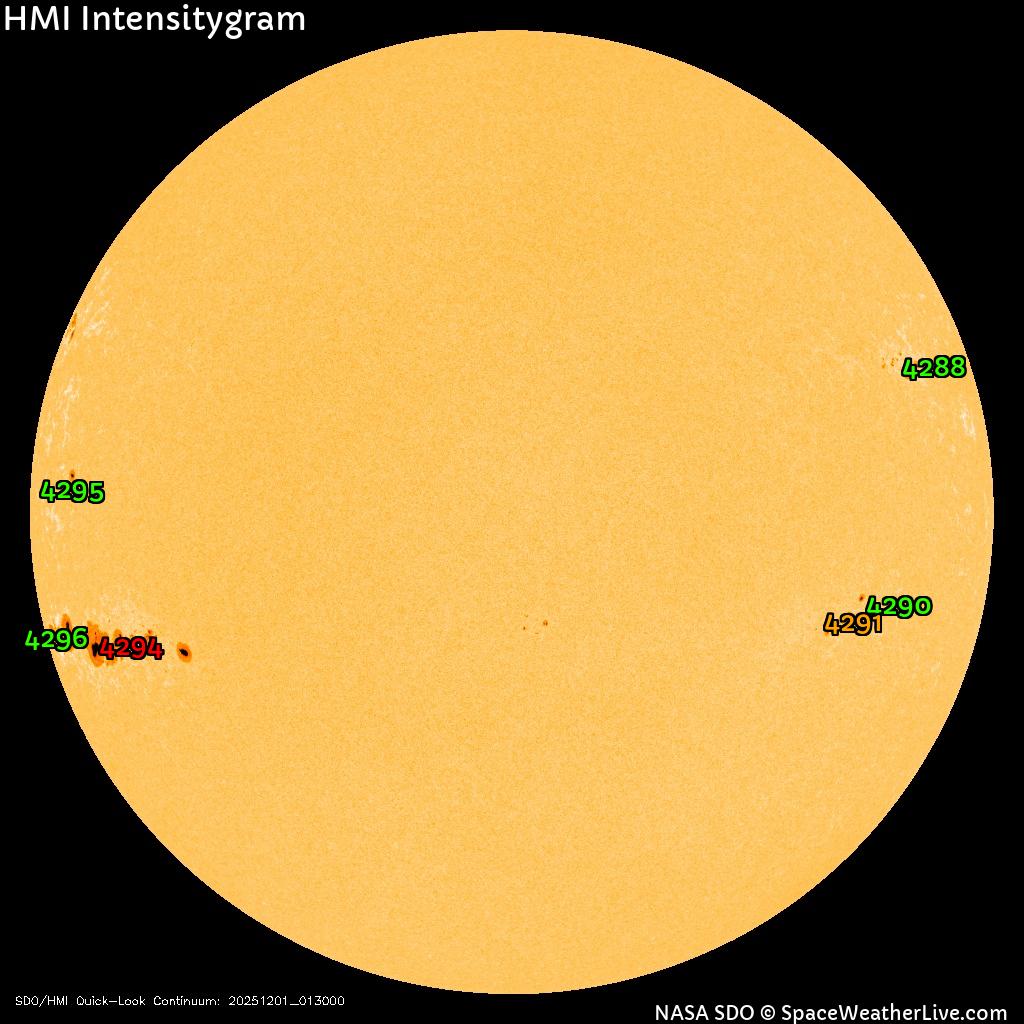 Sunspot regions