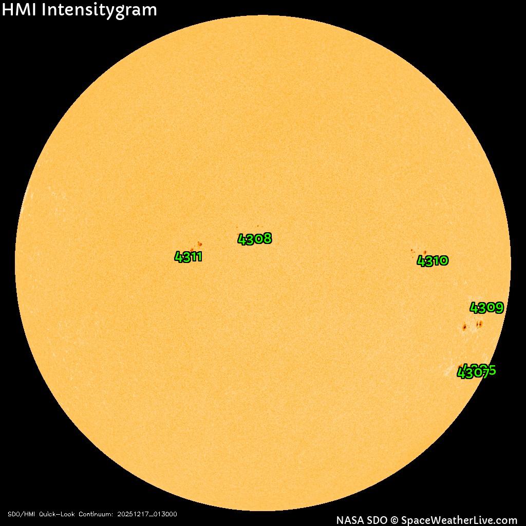 Sunspot regions