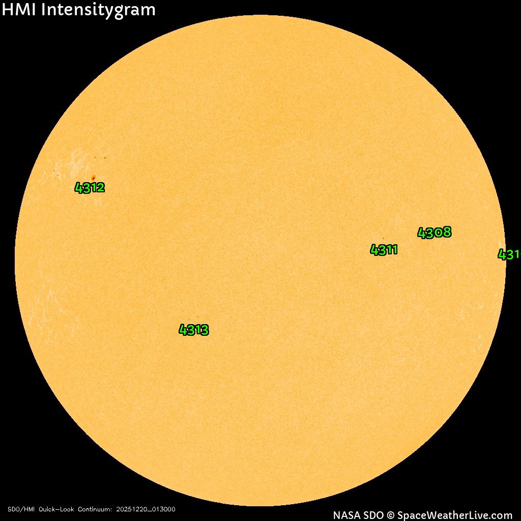 Sunspot regions