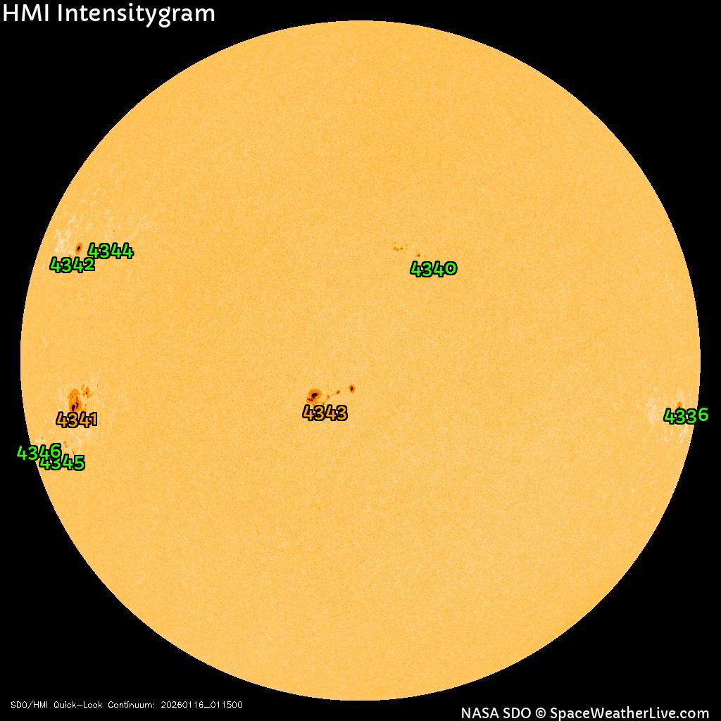 Sunspot regions