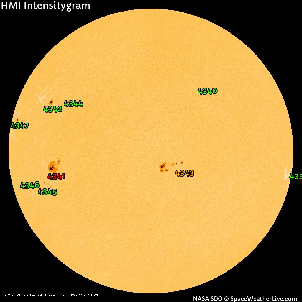 Regioni di macchie solari