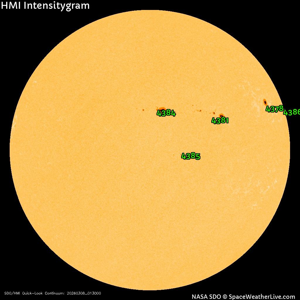 Regiones de manchas solares
