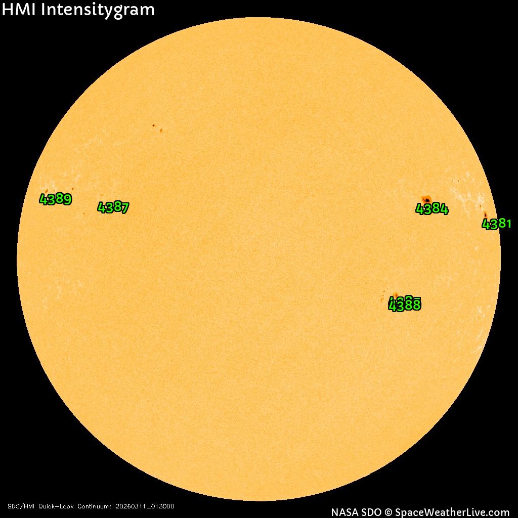 Regiones de manchas solares