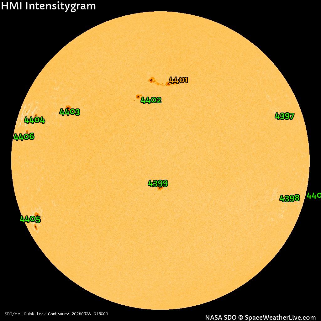 Sunspot regions