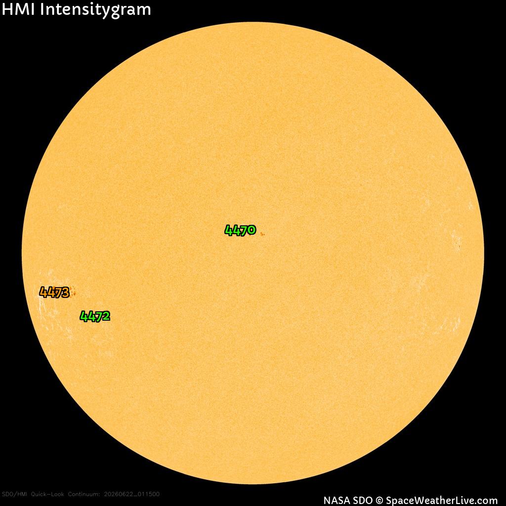 Sunspot regions