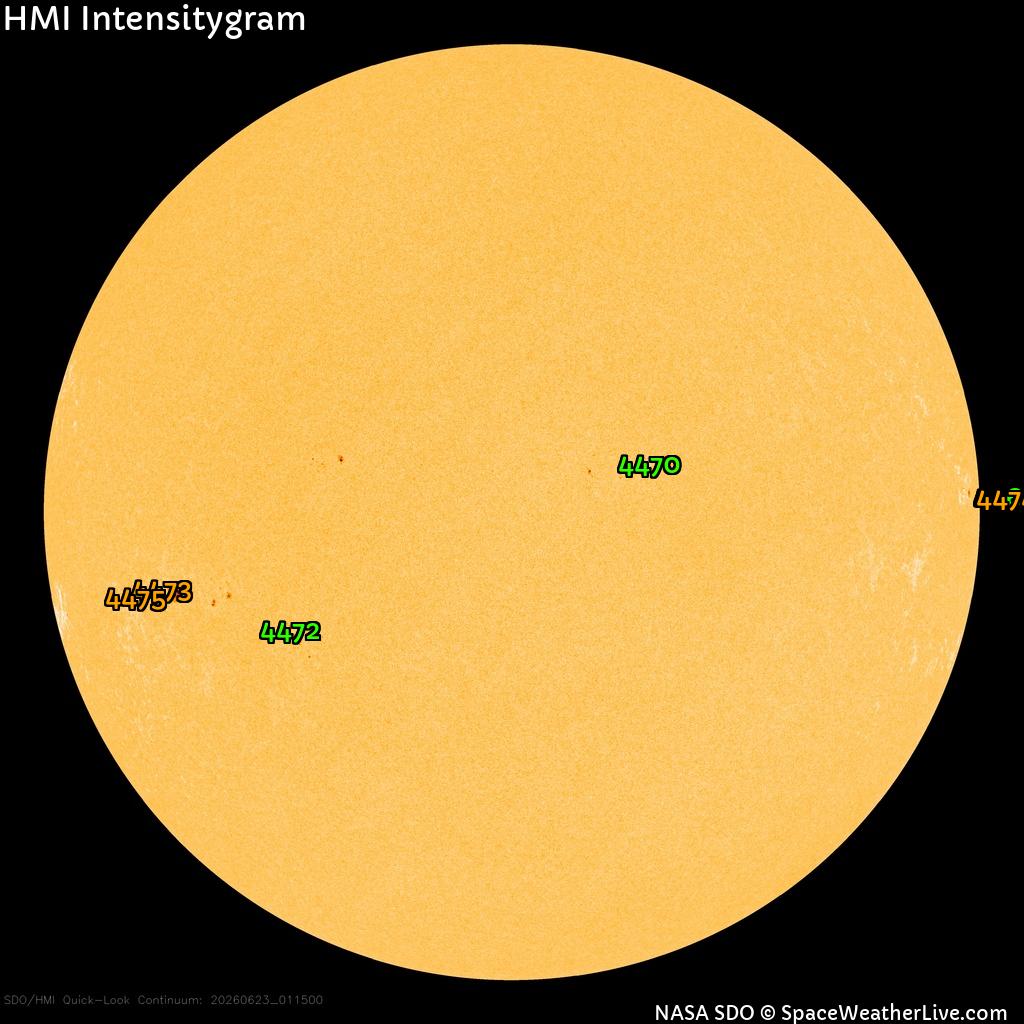 Sunspot regions