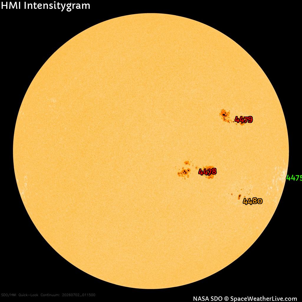 Sunspot regions