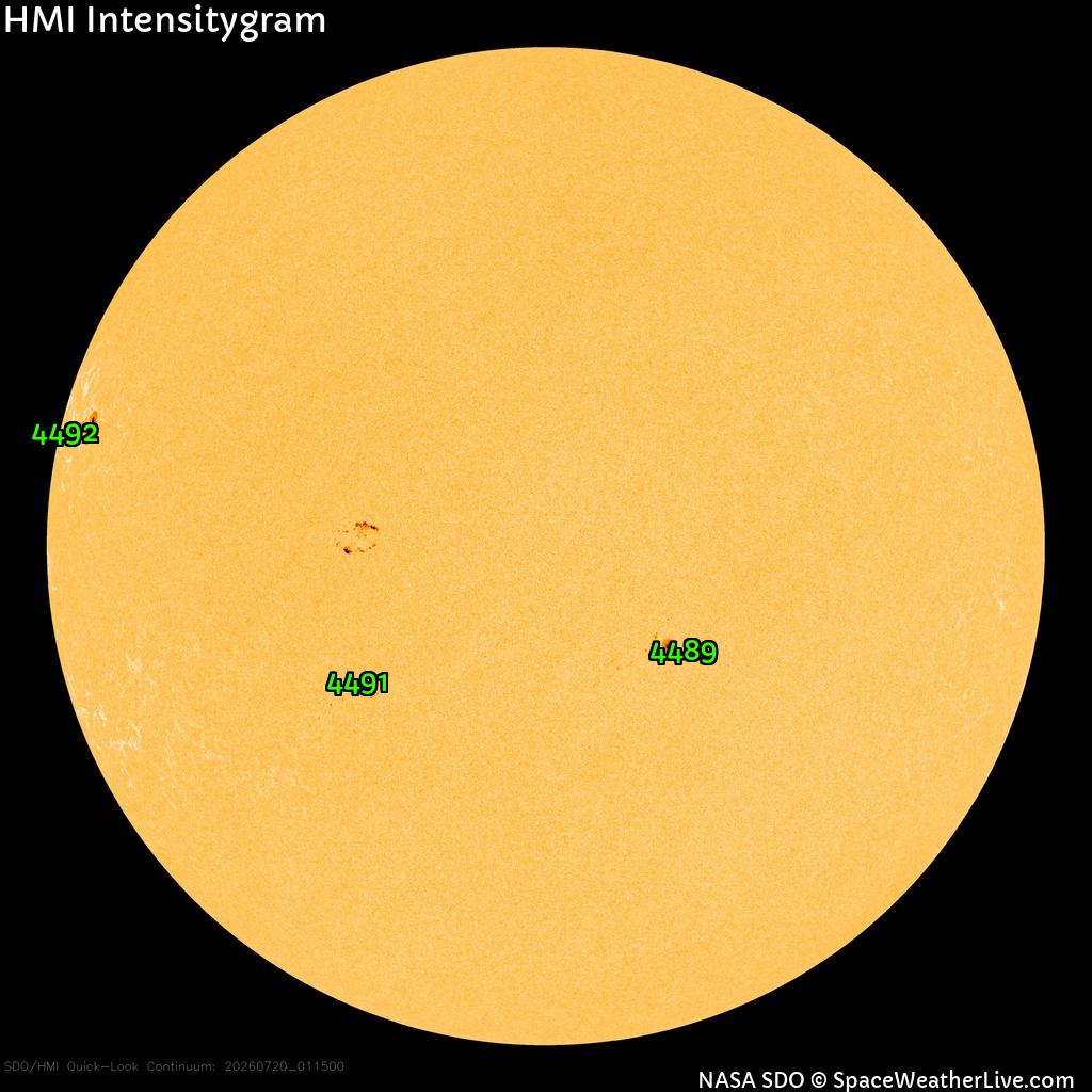 Sunspot regions