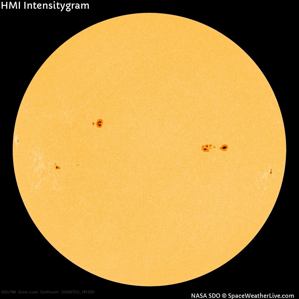 Sonnenfleckenregionen