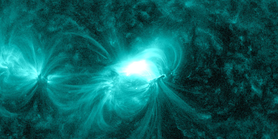 M1 solar flare, G2 storm watch