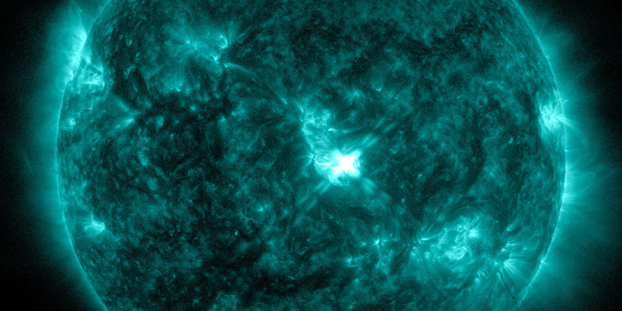 M4.4 solar flare from sunspot region 4168